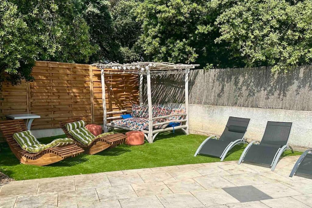 Appart Independent Garden Pool & Spa Sussargues Bagian luar foto